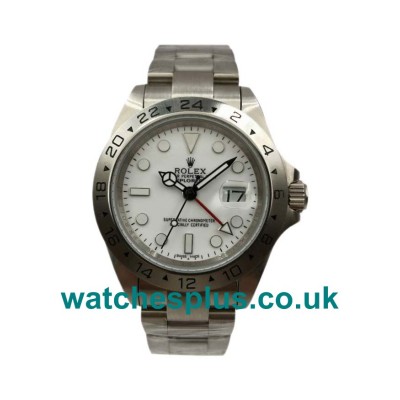 UK AAA Quality Rolex Explorer II 16570 Replica Watches With White Dials For Men