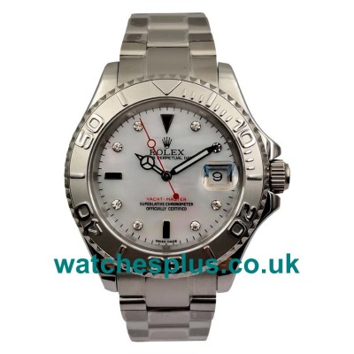 UK Best 1:1 Rolex Yacht-Master 116622 Replica Watches With White Dials For Men