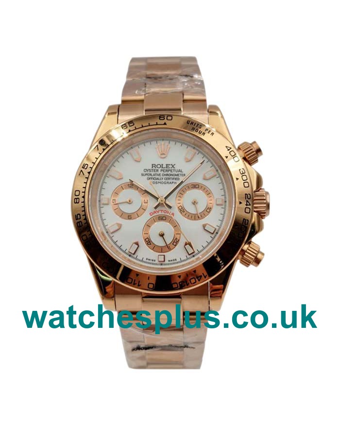 AAA Quality Rolex Daytona 116505 Replica Watches With Ivory Dials For Sale