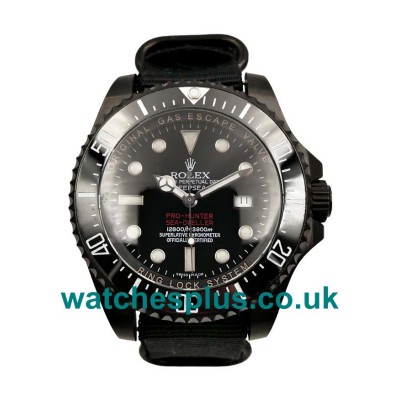 UK Best Quality Rolex Sea-Dweller Deepsea 116660 Replica Watches With Black Dials For Men