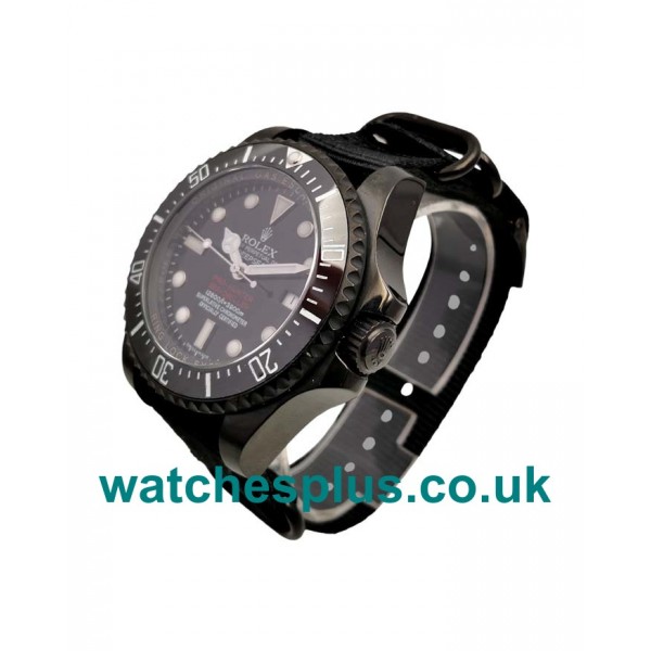 UK Best Quality Rolex Sea-Dweller Deepsea 116660 Replica Watches With Black Dials For Men