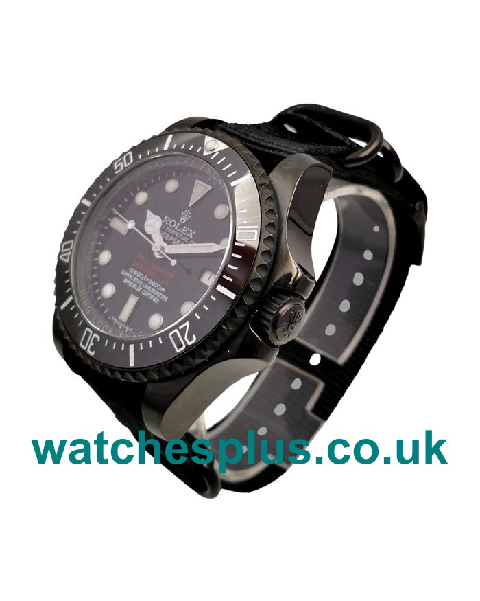 UK Best Quality Rolex Sea-Dweller Deepsea 116660 Replica Watches With Black Dials For Men