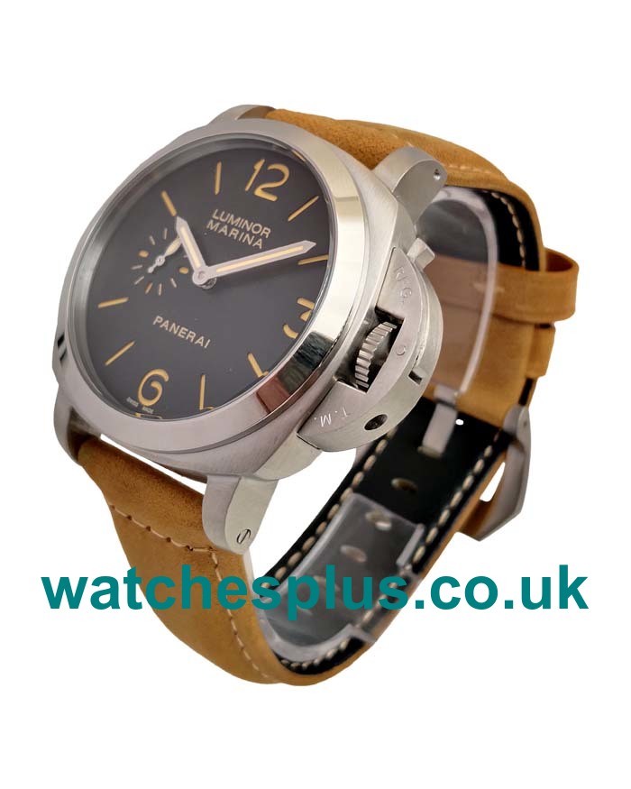 UK Perfect Panerai Luminor Marina PAM00422 Replica Watches With Black Dials For Men Online