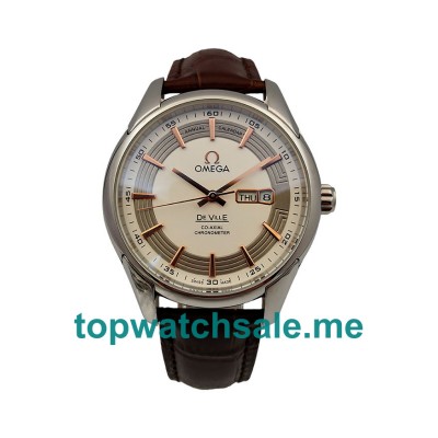 UK Best Quality Omega De Ville 431.33.41.22.02.001 Replica Watches With Silver Dials For Men