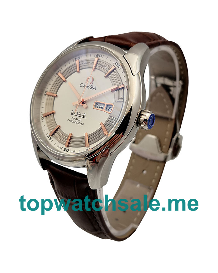 UK Best Quality Omega De Ville 431.33.41.22.02.001 Replica Watches With Silver Dials For Men