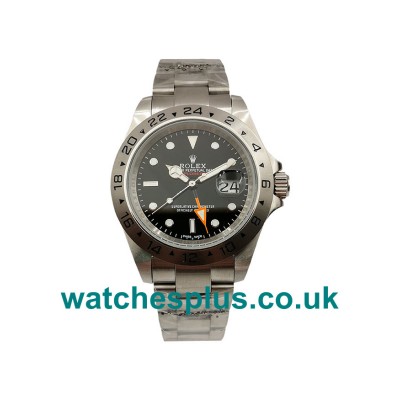 UK Best 1:1 Rolex Explorer II 216570 Replica Watches With Black Dials For Men