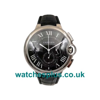 UK Best Quality Cartier Ballon Bleu W6920052 Replica Watches With Black Dials For Men