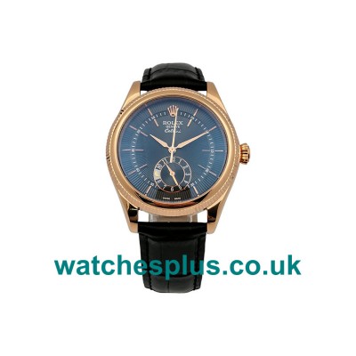 UK Cheap Rolex Cellini 50525 Replica Watches With Black Dials For Men