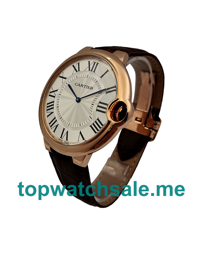 UK Cheap Cartier Ballon Bleu W6920054 Replica Watches With Silver Dials For Sale