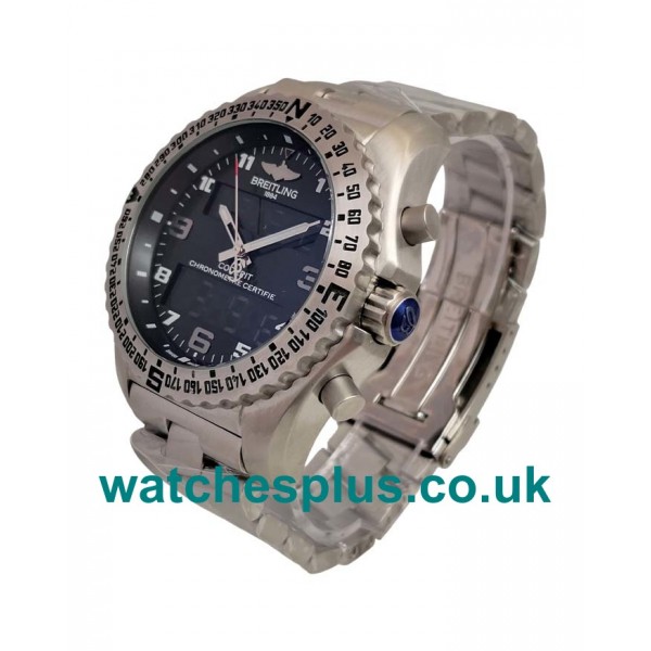 UK Perfect Grey Dials Fake Breitling Professional Emergency E56121 With Titanium Cases For Men