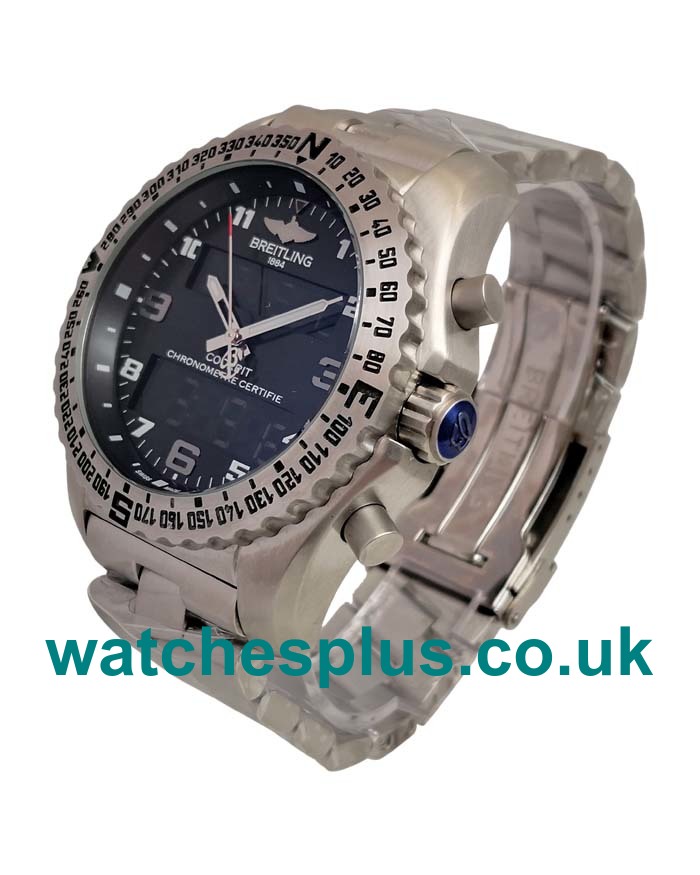 UK Perfect Grey Dials Fake Breitling Professional Emergency E56121 With Titanium Cases For Men