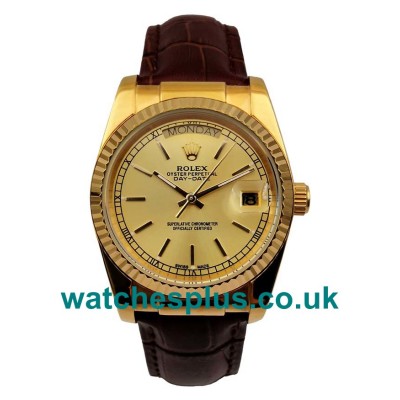 Best 1:1 Rolex Day-Date 18038 Fake Watches With Champagne Dials Online