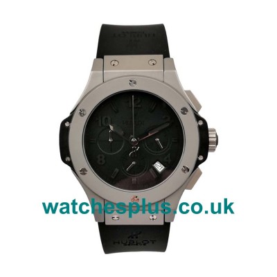 UK Best Quartz Movement Hublot Big Bang 301.AI.460.RX Replica Black Dial Titanium Case