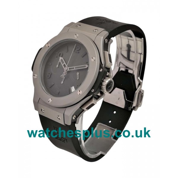 UK Best Quartz Movement Hublot Big Bang 301.AI.460.RX Replica Black Dial Titanium Case