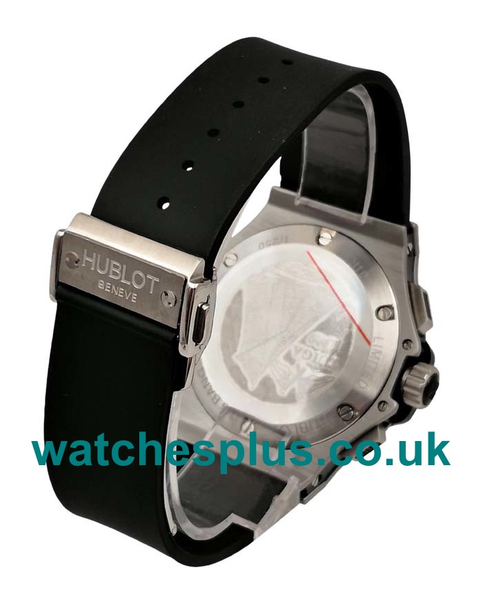 UK Best Quartz Movement Hublot Big Bang 301.AI.460.RX Replica Black Dial Titanium Case