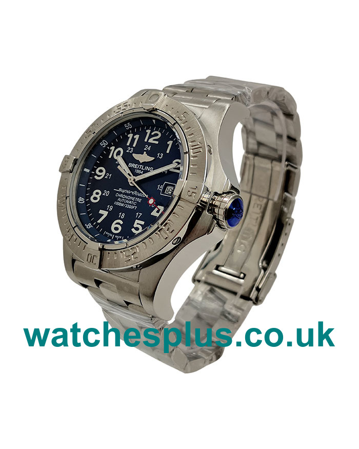 UK AAA Quality Breitling Superocean A57035 Replica Watches With Blue Dials For Men