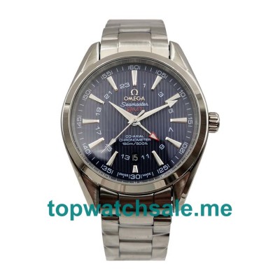 UK Automatic Fake Omega Seamaster Aqua Terra 150 M 231.10.43.22.03.001 With Blue Dials Steel Cases For Men