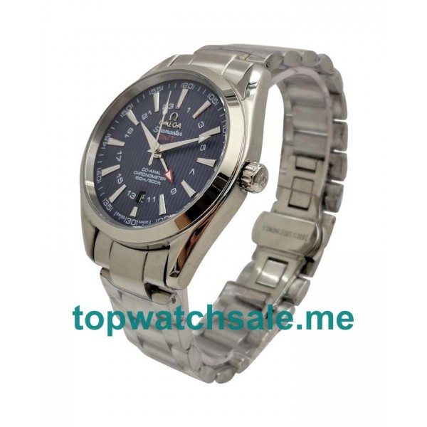 UK Automatic Fake Omega Seamaster Aqua Terra 150 M 231.10.43.22.03.001 With Blue Dials Steel Cases For Men