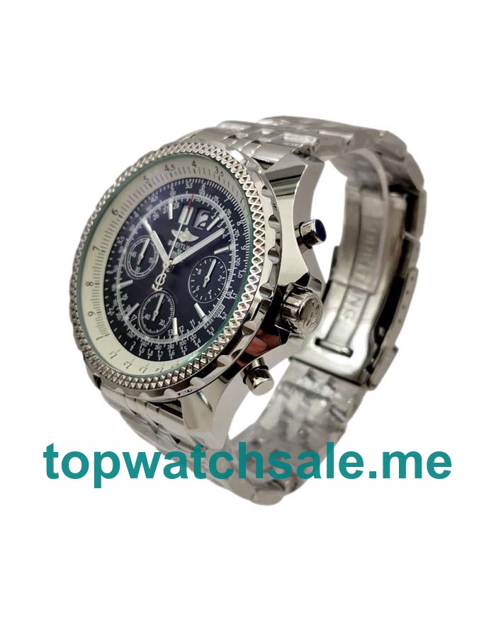 UK Best Quality Breitling Bentley 6.75 A44362 Replica Watches With Black Dials For Men