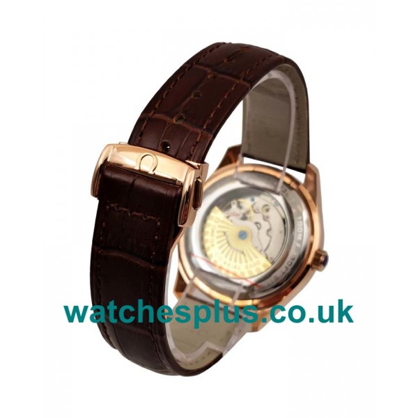 UK Perfect Omega De Ville Hour Vision 431.63.41.21.13.001 Replica Watches With Brown Dials For Men