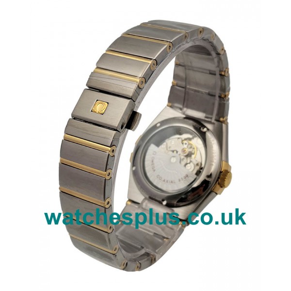 UK Luxury Fake Omega Constellation 123.20.38.21.02.005 With Silver Dial Steel & Gold Case