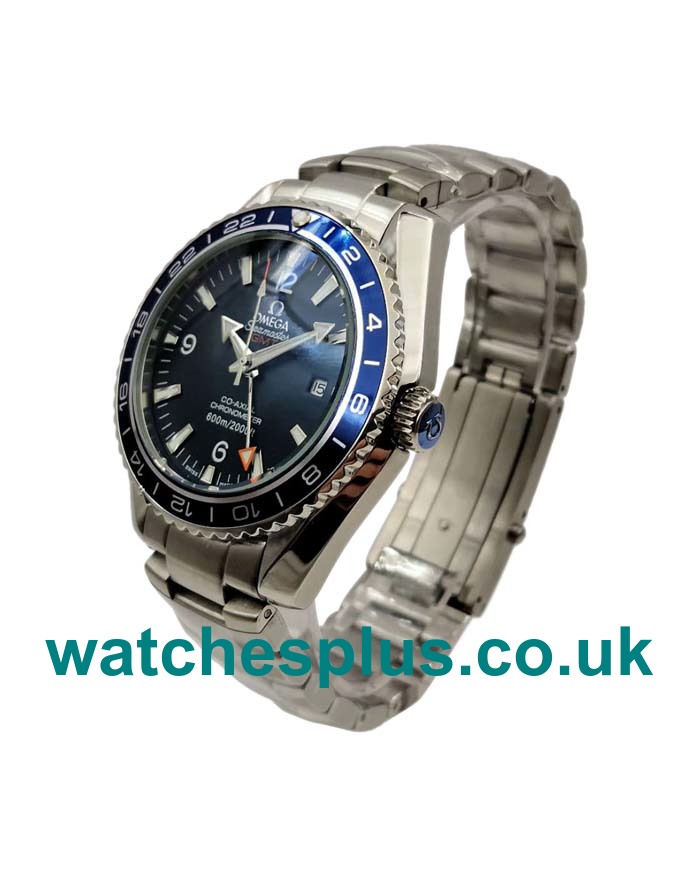 UK Cheap 43.5 MM Omega Seamaster Planet Ocean 232.90.44.22.03.001 Replica Watches With Blue Dials Online