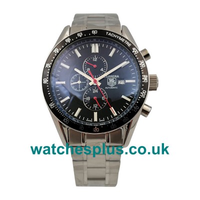 UK High Quality Fake TAG Heuer Carrera CV2014.BA0794 With Black Dials And Steel Cases For Men