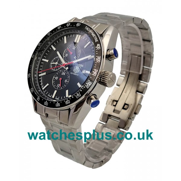 UK High Quality Fake TAG Heuer Carrera CV2014.BA0794 With Black Dials And Steel Cases For Men