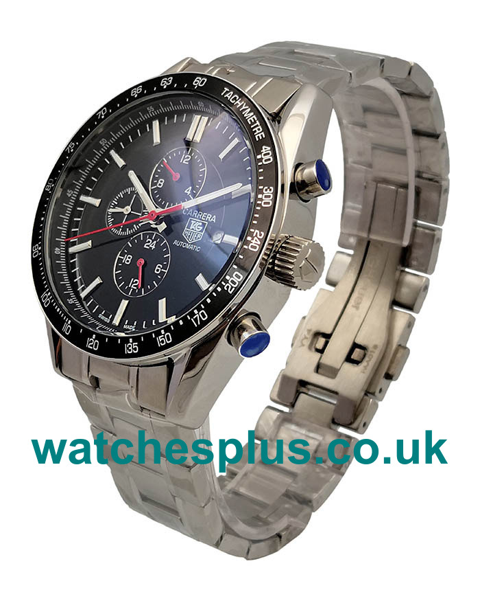 UK High Quality Fake TAG Heuer Carrera CV2014.BA0794 With Black Dials And Steel Cases For Men