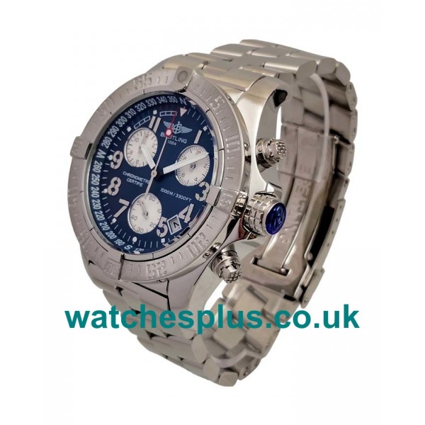 UK Perfect Replica Breitling Chrono Avenger E73360 With Blue Dials Titanium Cases Online