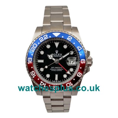 UK Luxury 1:1 Rolex GMT-Master II 1675 Replica Watches With Black Dials For Sale