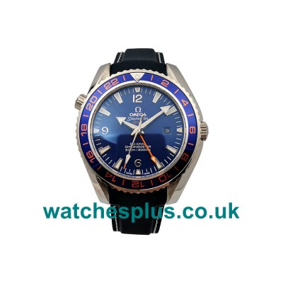 Best Quality Omega Seamaster Planet Ocean 232.32.44.22.03.001 Replica Watches With Blue Dials For Men