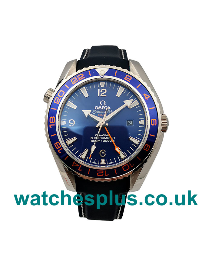 Best Quality Omega Seamaster Planet Ocean 232.32.44.22.03.001 Replica Watches With Blue Dials For Men