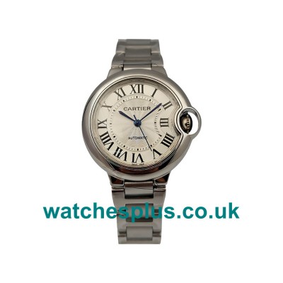 UK Best Quality Cartier Ballon Bleu W6920071 Replica Watches With Silver Dials For Women