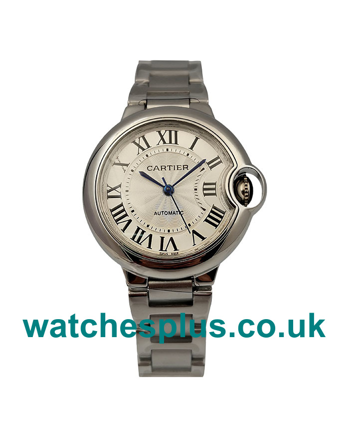 UK Best Quality Cartier Ballon Bleu W6920071 Replica Watches With Silver Dials For Women