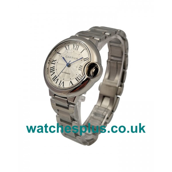 UK Best Quality Cartier Ballon Bleu W6920071 Replica Watches With Silver Dials For Women