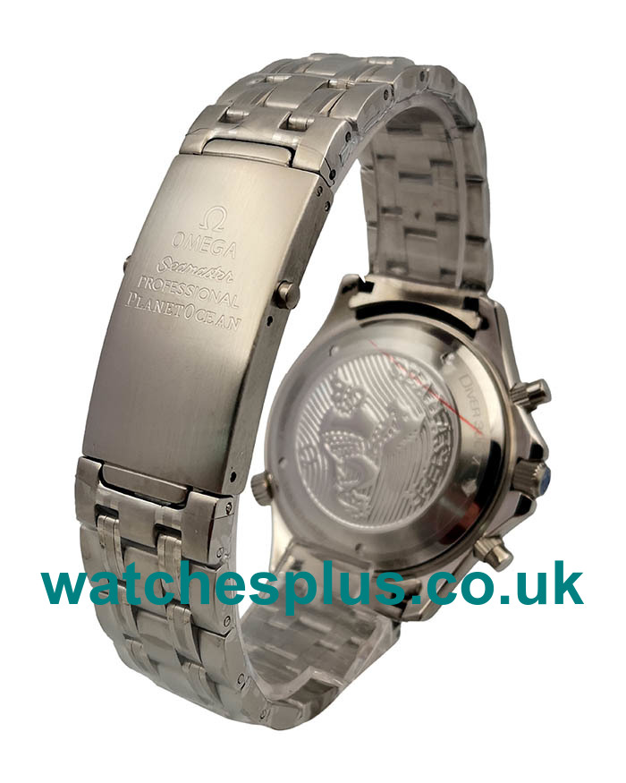 UK Best Quality Replica Omega Seamaster Chrono Diver 2599.80.00 With Blue Dials Steel Cases For Men