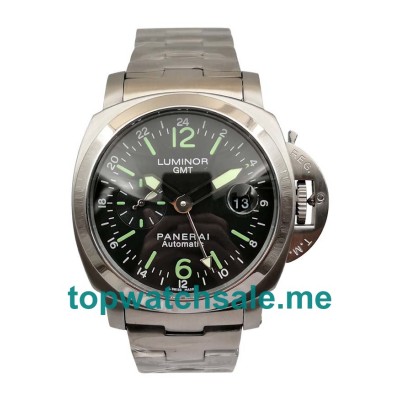 UK Swiss Made Replica Panerai Luminor GMT PAM00297 With Black Dials For Sale