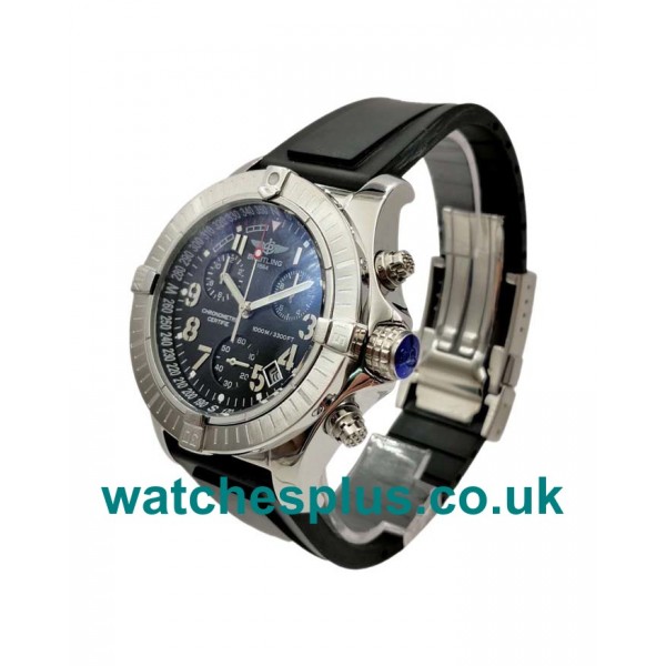 UK Perfect Fake Breitling Avenger Seawolf A73390 With Black Dials And Steel Cases For Men