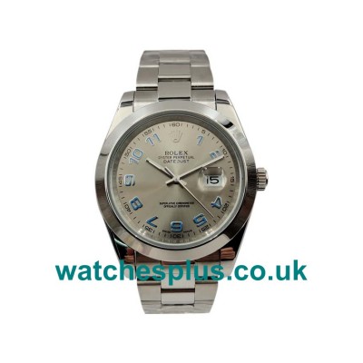 UK Perfect Rolex Datejust II 116300 Replica Watches With Silver Dials For Men