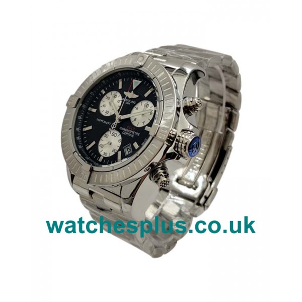 UK Luxury 46.5 MM Breitling Colt A73350 Replica With Black Dials And Steel Cases Online