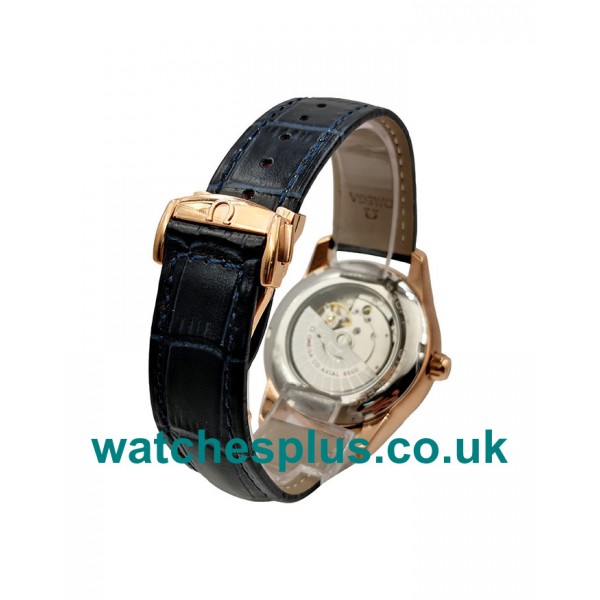 UK AAA Quality Omega De Ville Hour Vision 431.53.41.22.13.001 Replica Watches With Blue Dials For Men