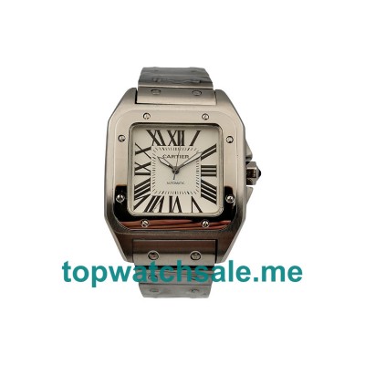 UK Best Quality Replica Cartier Santos 100 W20073X8 With Silver Dials For Sale