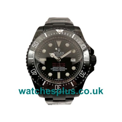 UK High Quality Rolex Sea-Dweller Deepsea 116660 Replica Watches With Black Dials For Men