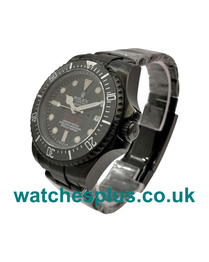 UK High Quality Rolex Sea-Dweller Deepsea 116660 Replica Watches With Black Dials For Men