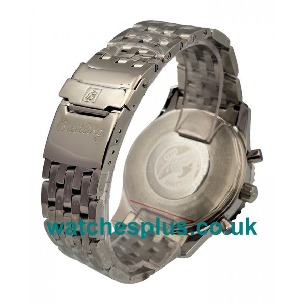 UK Swiss Made Fake Breitling Montbrillant A41330 With White Dials Steel Cases For Men