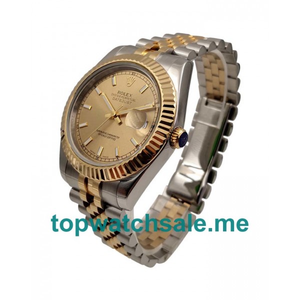 UK Perfect Rolex Datejust 116233 Replica Watches With Champagne Dials For Sale