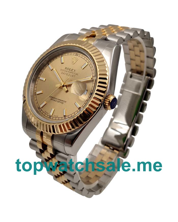 UK Perfect Rolex Datejust 116233 Replica Watches With Champagne Dials For Sale