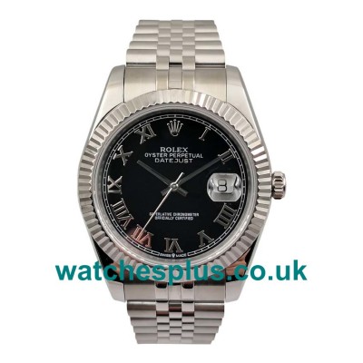 UK High Quality Rolex Datejust 116234 Replica Watches With Black Dials For Men