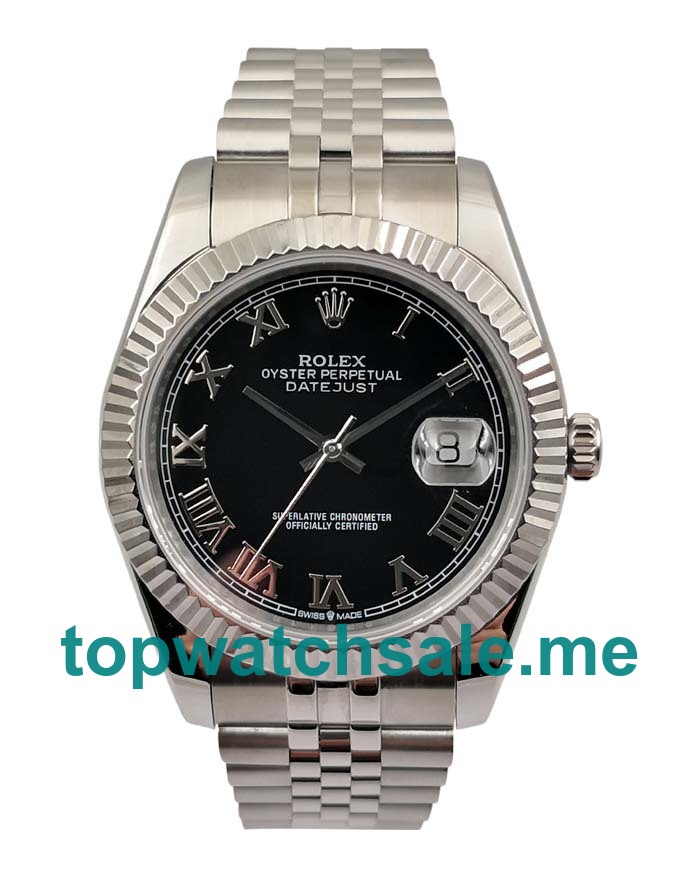 UK High Quality Rolex Datejust 116234 Replica Watches With Black Dials For Men
